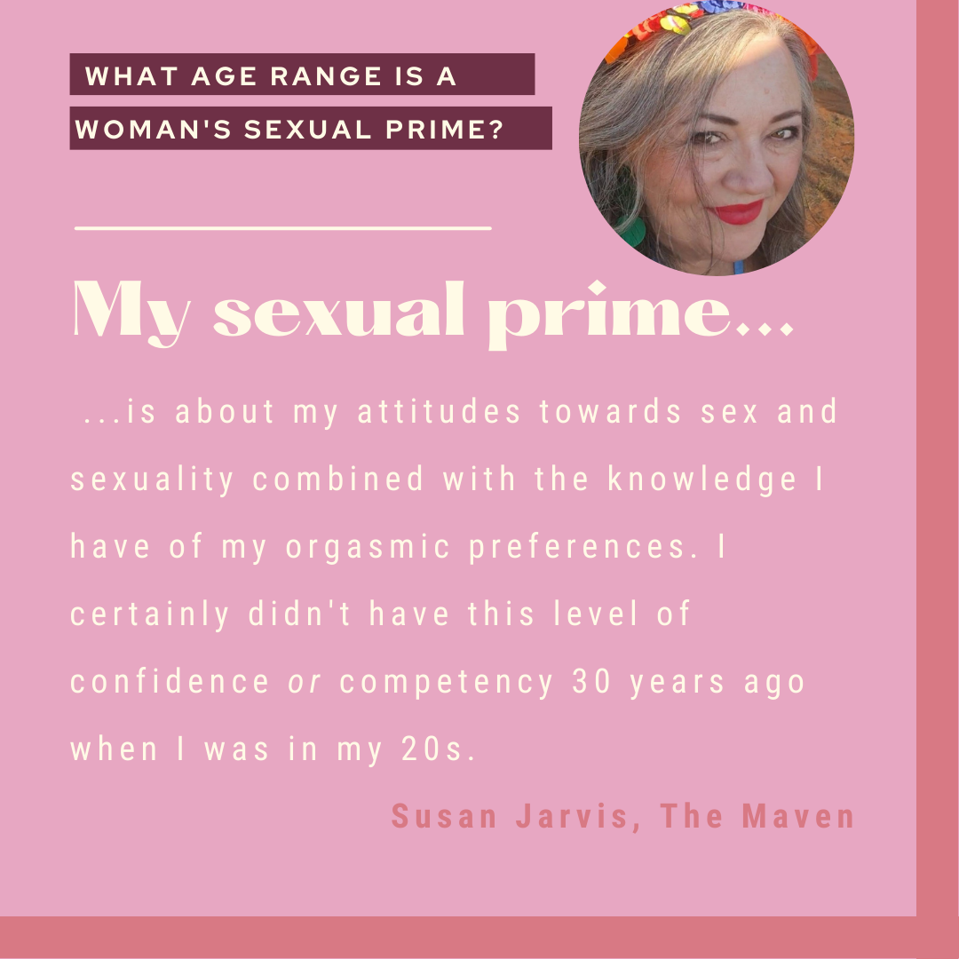 What age is a woman's sexual prime?