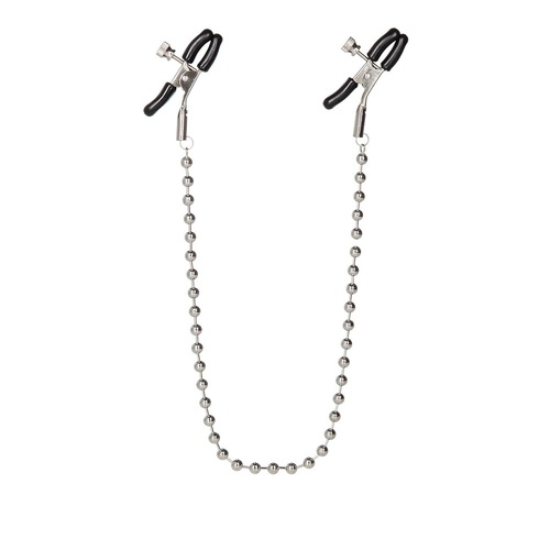 Nipple Play Silver Beaded Nipple Clamps Silver